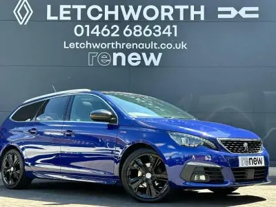 Used Peugeot 308 SW GT-line 131 HP (96 kW) 2019 Blue Estate