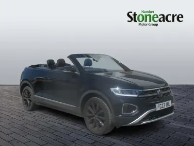 Used VW T-Roc Cabriolet Style 110 HP (80 kW) 2023 Black Cabriolet