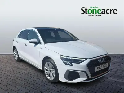 Used Audi A3 e-tron S-Line 200 HP (147 kW) 2021 White Hatchback