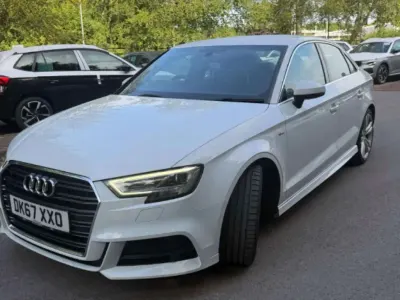 Used Audi A3 S-Line 150 HP (110 kW) 2017 White Sedan