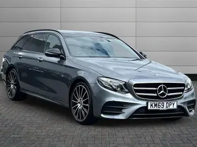 Used Mercedes E220 AMG line 194 HP (142 kW) 2019 Grey Estate