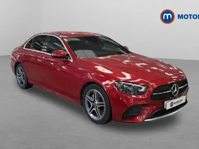 Used Mercedes E220 AMG line 194 HP (142 kW) 2021 Red Sedan