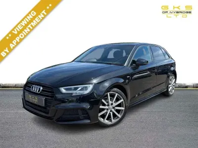 Used Audi A3 Sportback Black Edition 150 HP (110 kW) 2019 Black Hatchback
