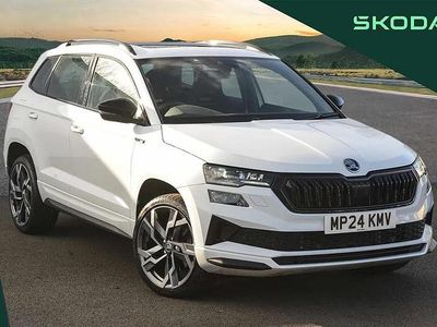 Used Skoda Karoq SportLine 147 HP (108 kW) 2024 Moon white metallic SUV