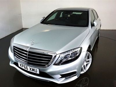 used Mercedes S350 S Class 3.0D L AMG LINE 4d AUTO-2 OWNER CAR FINISHED IN IRIDIUM SILVER WITH BLACK LEATHER UPHOLSTERY-