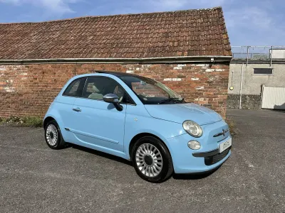 Used Fiat 500 Lounge 69 HP (50 kW) 2012 Blue Hatchback