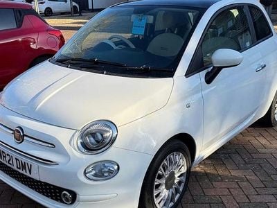White Used 2021 Fiat 500 Lounge Hatchback | £7,991 (Fair price)