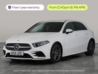 Used Mercedes A180 AMG line 116 HP (85 kW) 2021 White Hatchback
