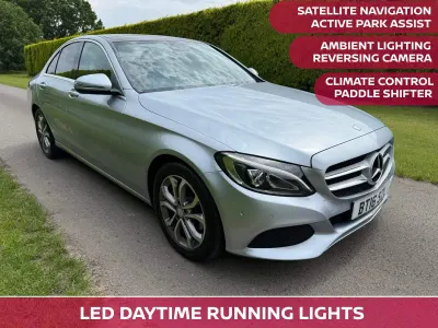 Used Mercedes C220 Premium Plus 170 HP (125 kW) 2016 Silver Sedan