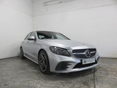 Used Mercedes C220 AMG line 192 HP (141 kW) 2018 Silver Sedan