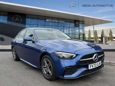 Used Mercedes C300e AMG line 2023 Blue Sedan