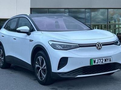 Glacier white metallic black Used 2022 VW ID.4 Pure SUV | £18,573 (Fair price)