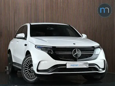 Used Mercedes EQC400 AMG line 300 kW (408 HP) 2020 White SUV