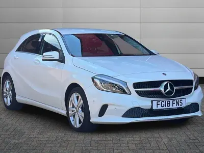 Used Mercedes A180 Premium 108 HP (79 kW) 2018 White Hatchback
