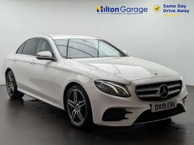 Used Mercedes E220 AMG line 194 HP (142 kW) 2019 White Sedan