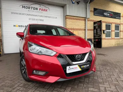 Używany Nissan Micra Acenta Limited Edition 90 KM (66 kW) 2019 Czerwony Hatchback