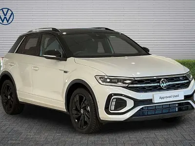 New VW T-Roc Black Edition 150 HP (110 kW) 2025 Pure white with black roof SUV