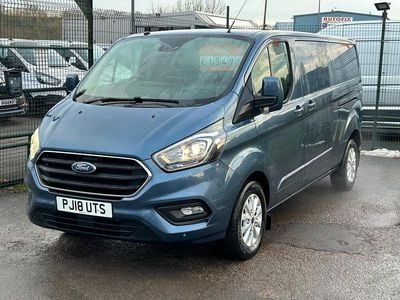 Blue Used 2018 Ford Transit Custom Limited Van | £13,495 (Expensive)