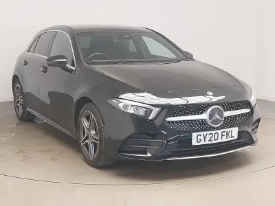Used Mercedes A250 AMG line 218 HP (160 kW) 2020 Black Hatchback