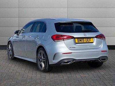 Used Mercedes A200 AMG line 163 HP (119 kW) 2019 Silver Hatchback