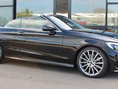 Used Mercedes C300 AMG line 245 HP (180 kW) 2017 Black Cabriolet