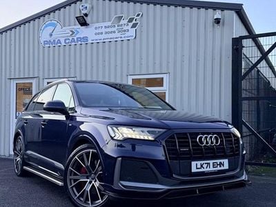 Blue Used 2021 Audi Q7 S-Line SUV | £37,500 (Fair price)