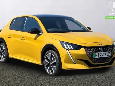 Used Peugeot e-208 GTi 100 kW (136 HP) 2022 Yellow Hatchback