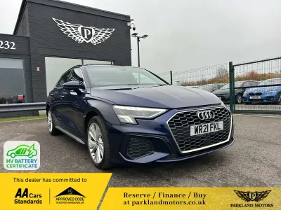 Used Audi A3 Sportback e-tron S-Line 2021 Blue Hatchback