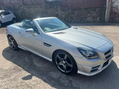 Used Mercedes SLK250 AMG 204 HP (150 kW) 2014 Silver Cabriolet
