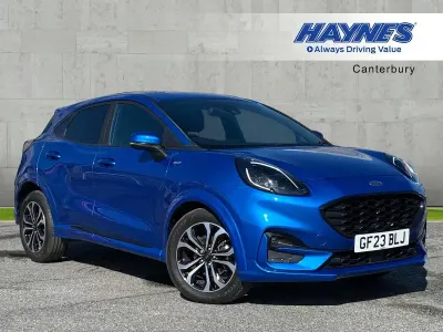 Begagnad Ford Puma ST-Line 155 HK (114 kW) 2023 Blå SUV