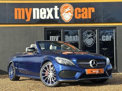 Blue Used 2017 Mercedes C250 AMG line Cabriolet | £15,995 (Fair price)