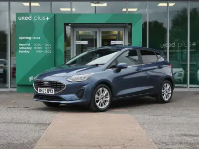 Used Ford Fiesta Titanium 123 HP (90 kW) 2023 Blue Hatchback