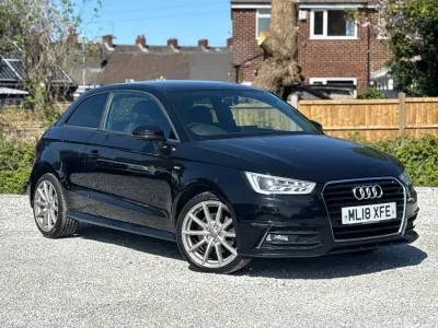 Begagnad Audi A1 S-Line 125 HK (91 kW) 2018 Svart Halvkombi