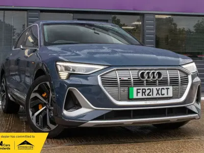 Used Audi e-tron Comfort 300 kW (408 HP) 2021 Blue SUV