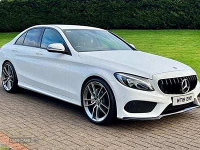 White Used 2018 Mercedes C220 AMG line Sedan | £13,950 (Fair price)