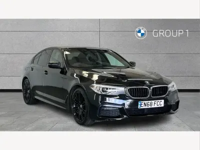 Used BMW 530 M Sport 265 HP (194 kW) 2018 Black sapphire metallic paint Sedan