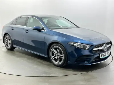 Used Mercedes A200 AMG line 163 HP (119 kW) 2020 Blue Sedan