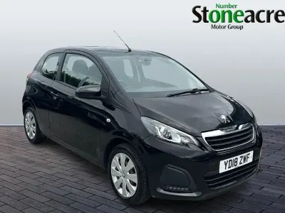 Used Peugeot 108 Active 72 HP (52 kW) 2018 Black Hatchback
