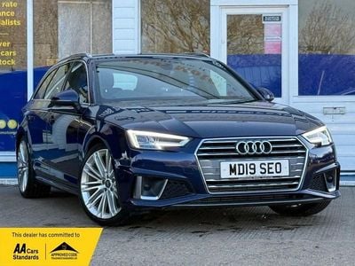 Used Audi A4 S-Line 190 HP (139 kW) 2019 Blue Estate
