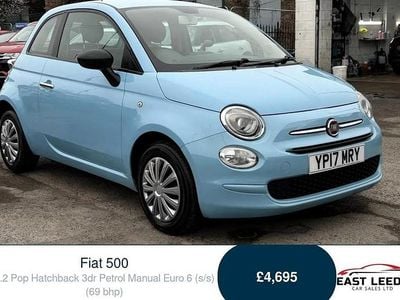 Used Fiat 500 Pop 69 HP (50 kW) 2017 Blue Hatchback