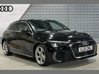 Used Audi A3 S-Line 147 HP (108 kW) 2021 Black Sedan