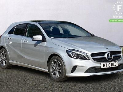used Mercedes A180 A CLASS HATCHBACKSport Edition Plus 5dr [Garmin map pilot navigation system,Privacy glass,Bluetooth interface for hands free telephone,Reversing camera,Electric adjustable heated door mirrors,Privacy glass,Panoramic sliding sunroof,3 s