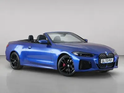 Used BMW M440 340 HP (250 kW) 2022 Blue Cabriolet