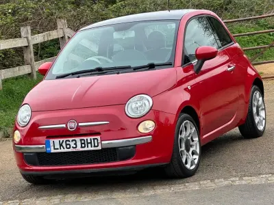 Used Fiat 500 Lounge 69 HP (50 kW) 2012 Red Hatchback