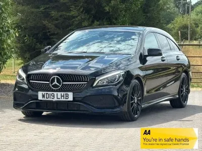 Used Mercedes CLA220 AMG line 170 HP (125 kW) 2019 Black Coupe