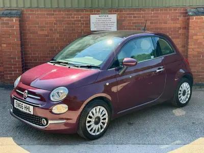 Used Fiat 500 Lounge 69 HP (50 kW) 2016 Red Hatchback