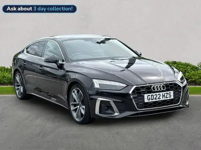 Used Audi A5 Sportback S-Line 2022 Black Hatchback