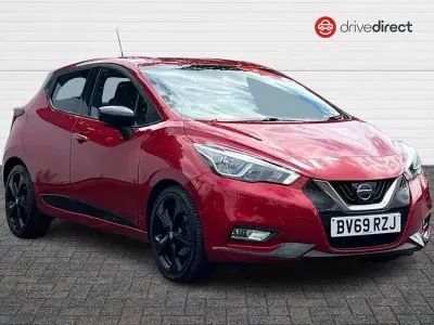 Begagnad Nissan Micra S 100 HK (73 kW) 2019 Röd Halvkombi
