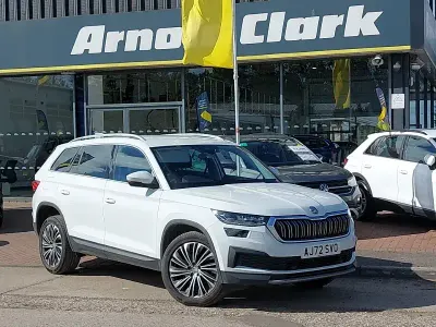 Gebraucht Skoda Kodiaq SE L Executive 150 PS (110 kW) 2023 Weiß SUV