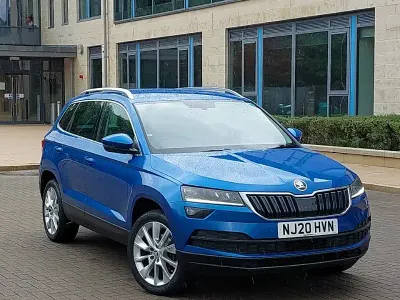 Used Skoda Karoq SE L 116 HP (85 kW) 2020 Blue SUV